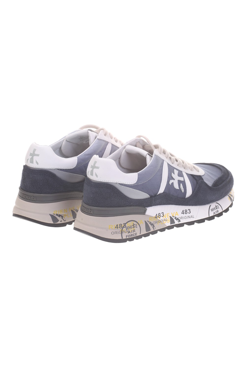 shop PREMIATA Saldi Scarpe: Premiata sneakers "Landeck 6134".
Sviluppata in pellame morbido scamosciato e nylon degradé.
Logo Premiata e tocchi bianchi. 
Suola ergonomica e super leggera.
Altezza Suola 4,2 cm.
Fusbet interno 28,5 cm.
Composizione Suola: 60% EVA 10% TPU 30% Gomma
Composizione Tomaia: 40% Pelle di vitello 60% PA
Composizione Fodera: 100% Pelle di capra
Fabbricato in Vietnam.. LANDECK-6134 number 6415004
